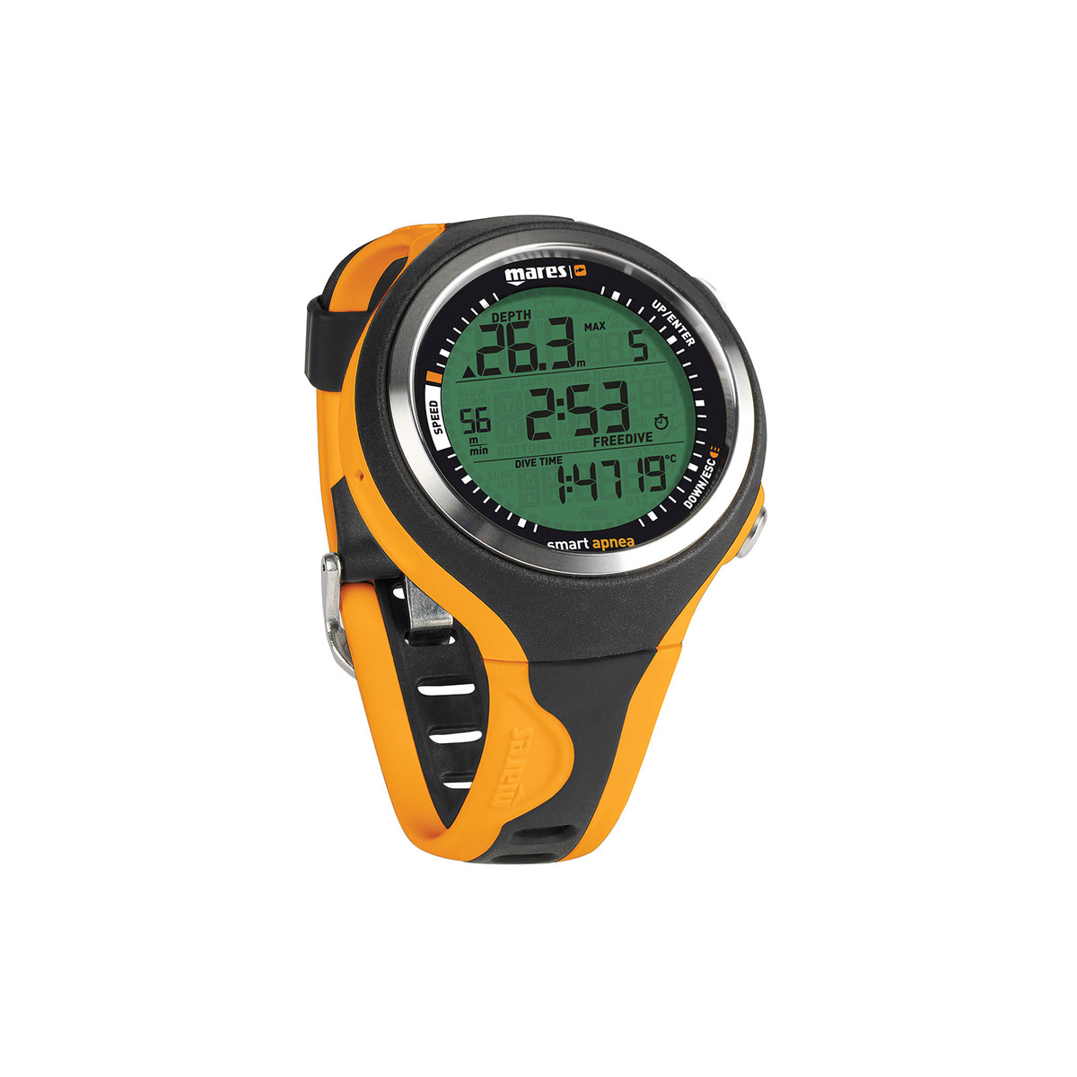 Mares Dive Computer Smart Apnea - Black-Orange