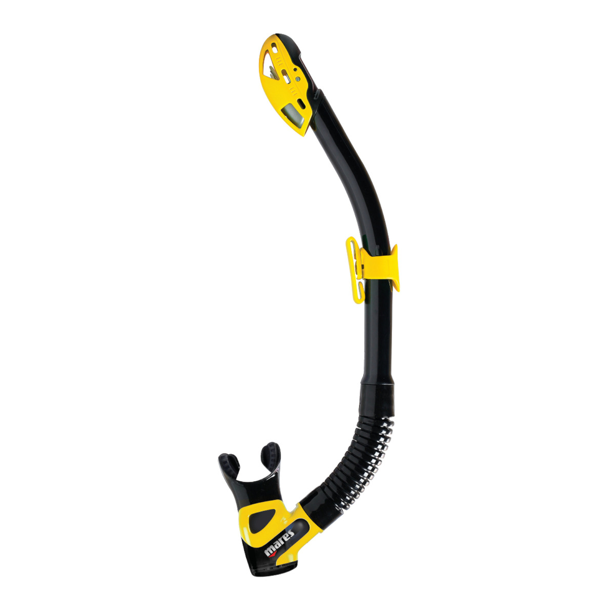 Mares Snorkel Rebel Dry - BLACK-CLEAR YELLOW