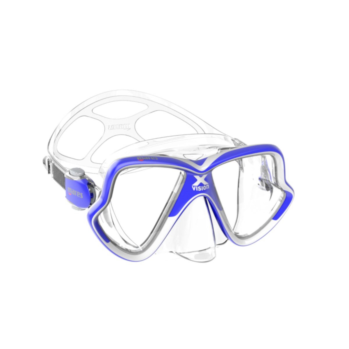 Mares X-vision Mid 2.0 - BLUE WHITE CLEAR