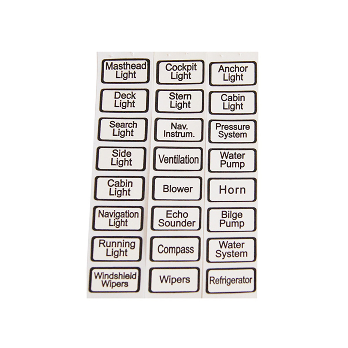 Marine Town Self-adhesives Symbols For Switch - SELF-ADHESIVES SYMBOLS