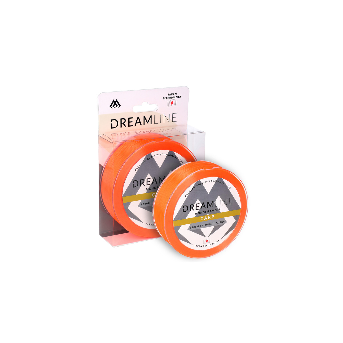 Mikado Dreamline Carp - 0.35mm / 12.04kg / 1200m  FLUO ORANGE