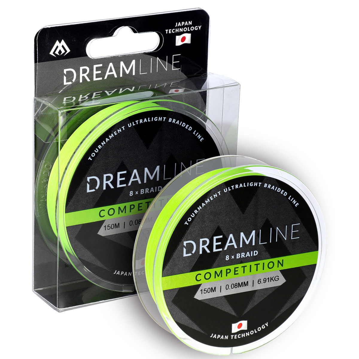 Mikado Dreamline Competition - 0.08mm / 6.91kg / 150m   FLUO GREEN