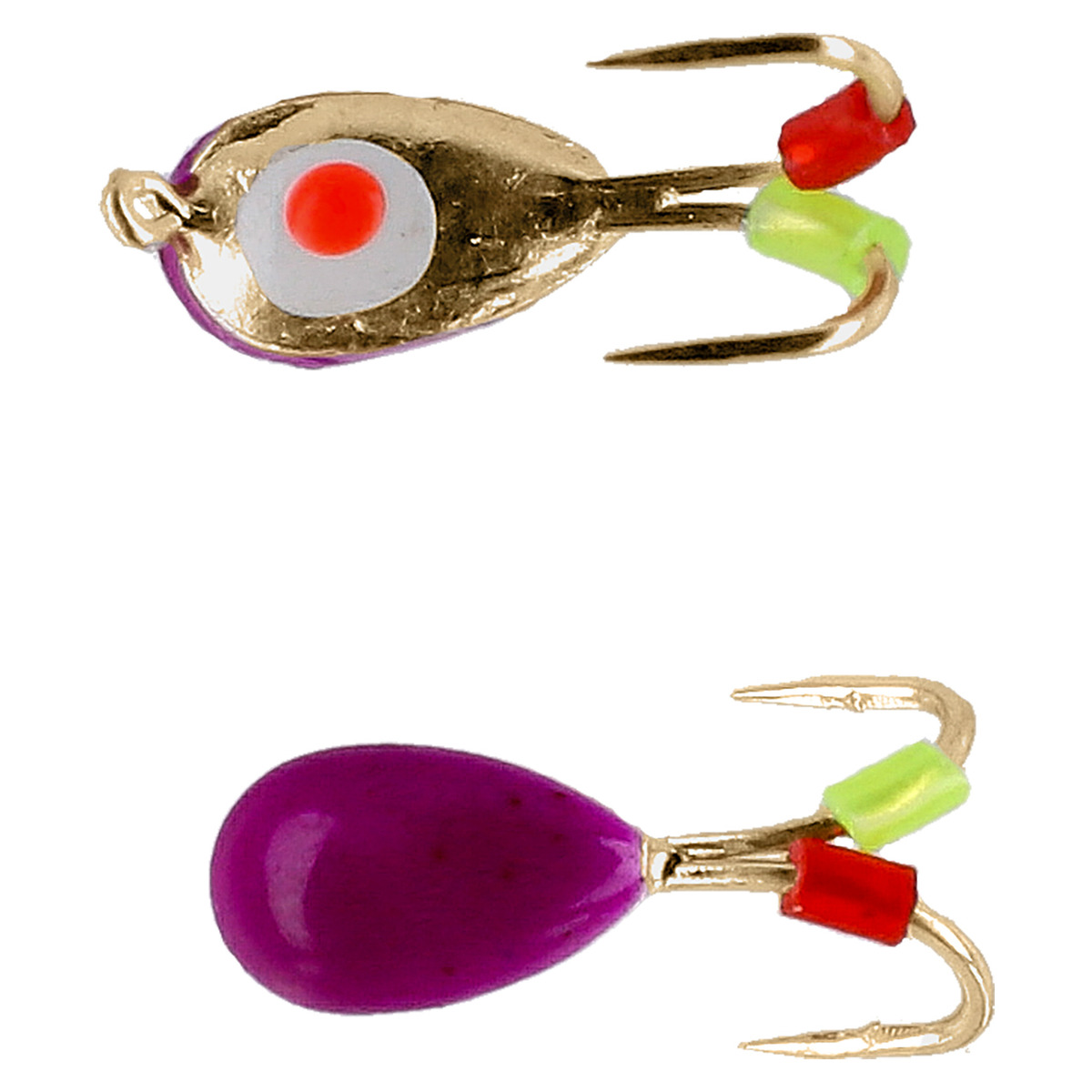 Mikado Ice Bug - size 4mm  PURPLE AND GOLD