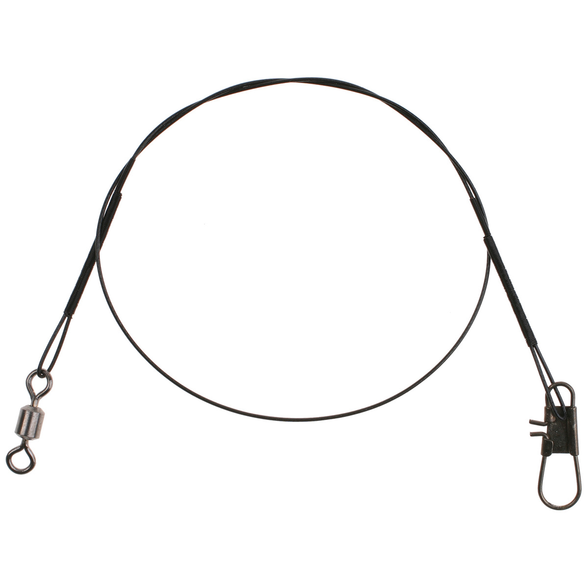 Mikado Steel Leaderwith Swivel And Double Treble Hook - 25 cm / 10kg
