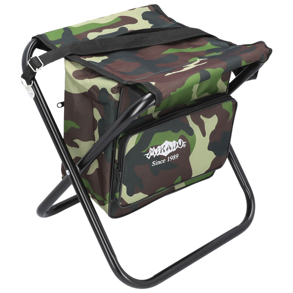 Mikado Stoolfoldable - WITH BAG (max w. 100kg) (40x38x31 cm)  CAMOUFLAGE