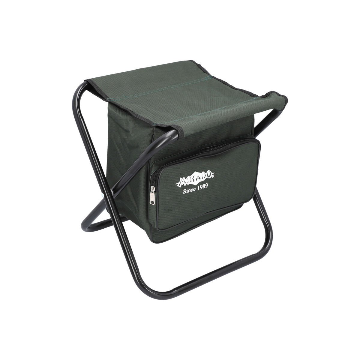 Mikado Stoolfoldable - WITH BAG (max w. 100kg) (40x38x31 cm)  GREEN