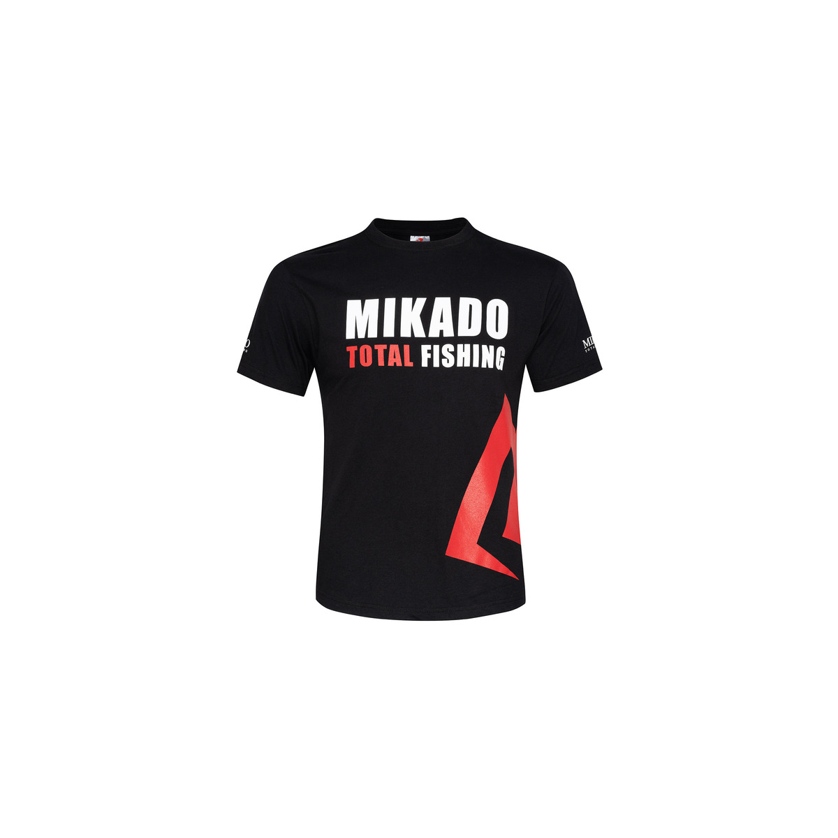Mikado Tshirt With Overprint - size XXL  BLACK