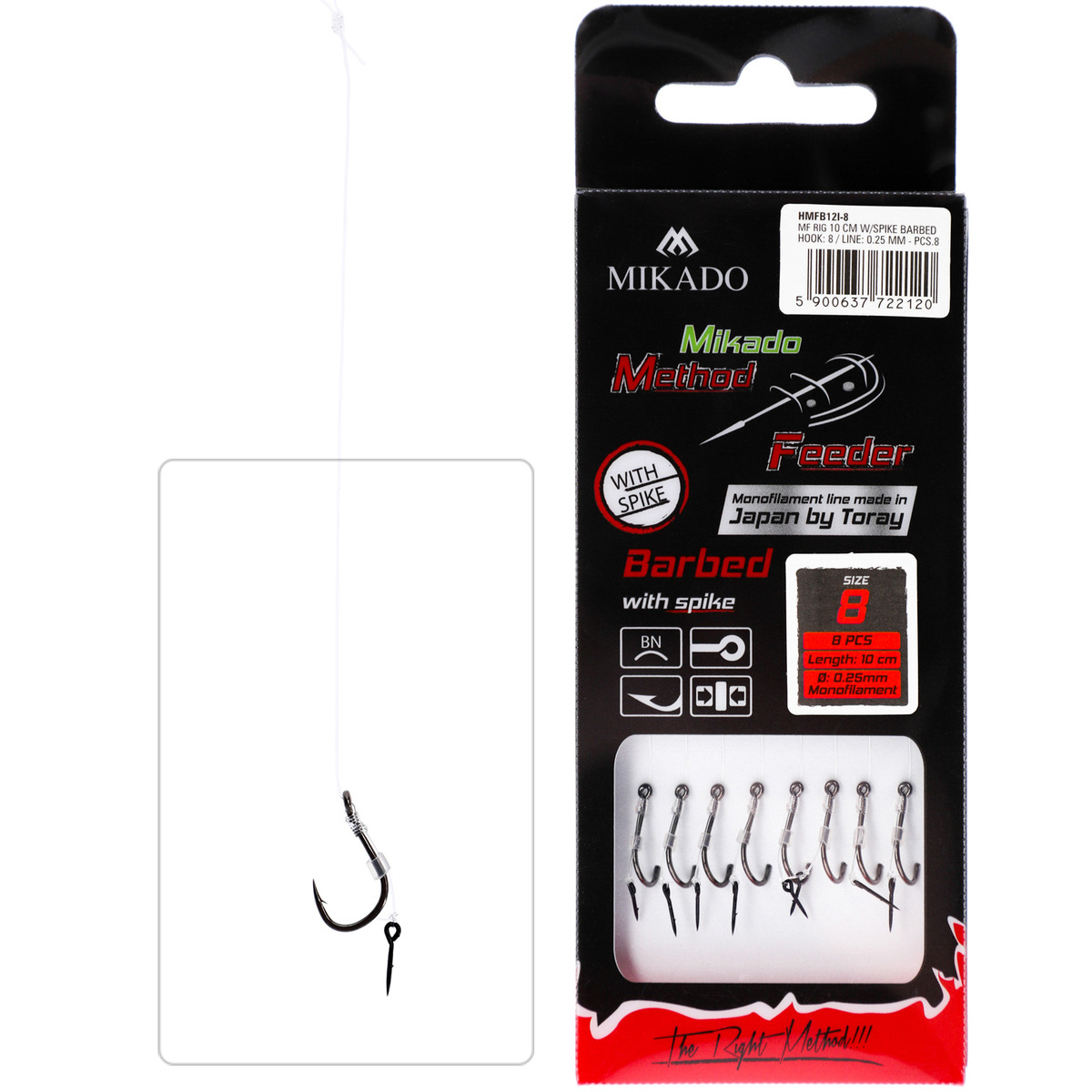 Mikado With Needle Hook With Barb - n&#176; 10  /  line: 0.23mm / 10 cm