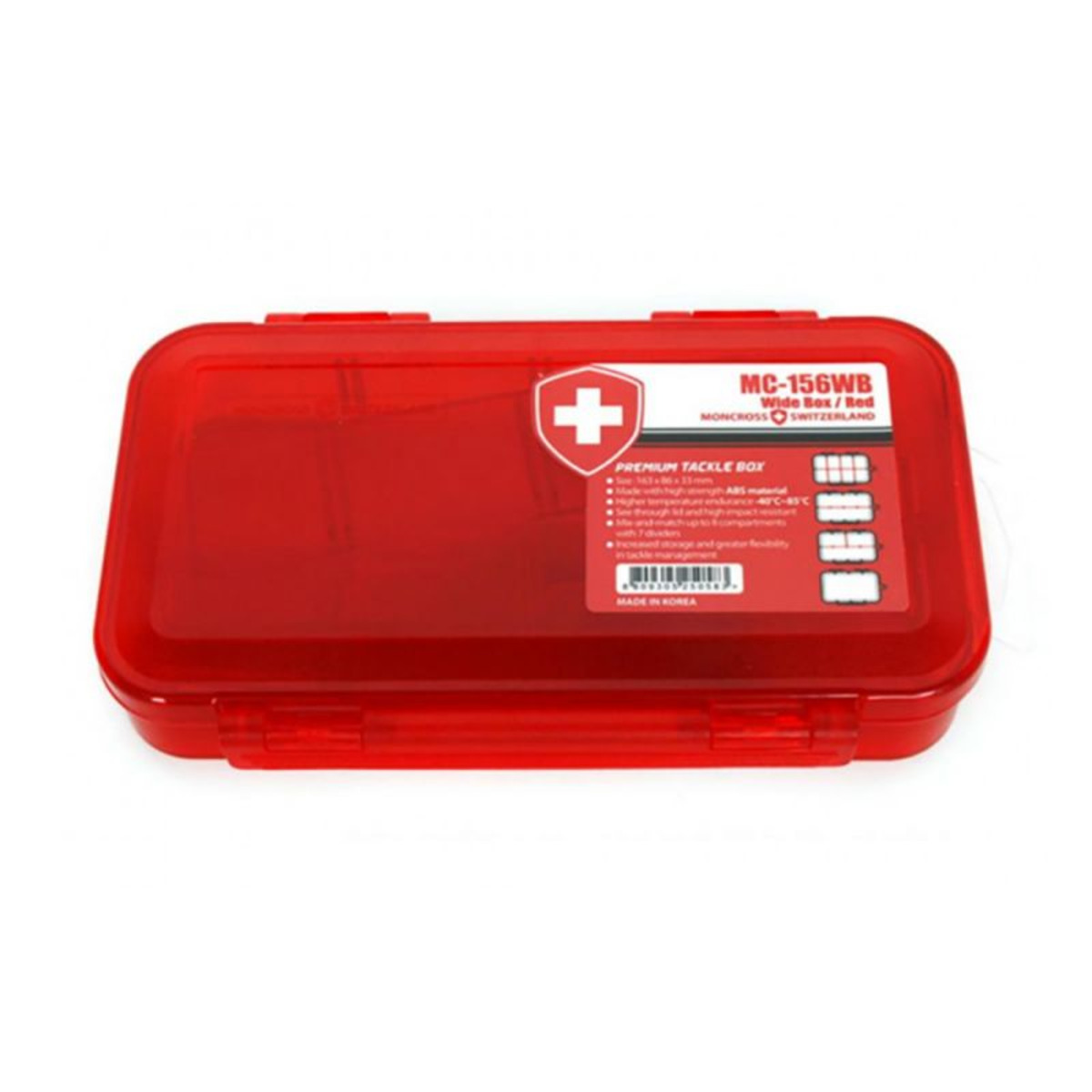 Moncross Switzerland Tackle Box Mc 156 Wb - Red