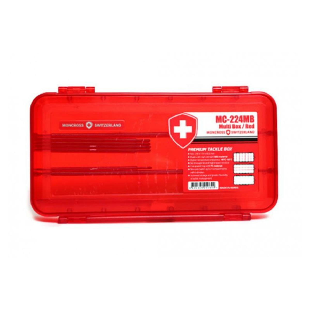 Moncross Switzerland Tackle Box Mc 224 Mb - Red