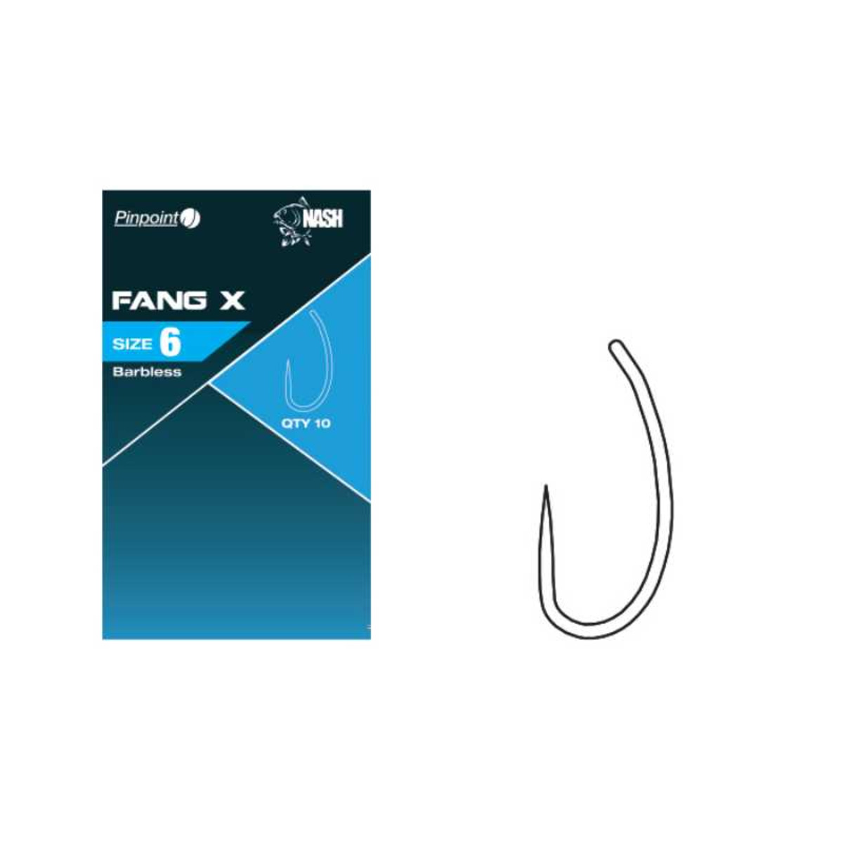 Nash Fang X - Size 6 Barbless