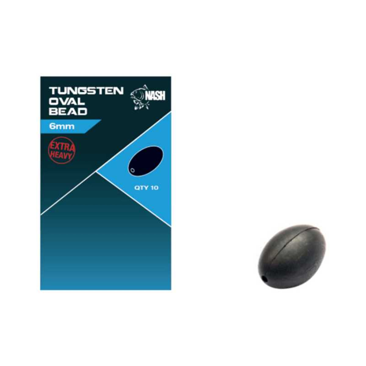 Nash Tungsten Oval Bead - 6mm