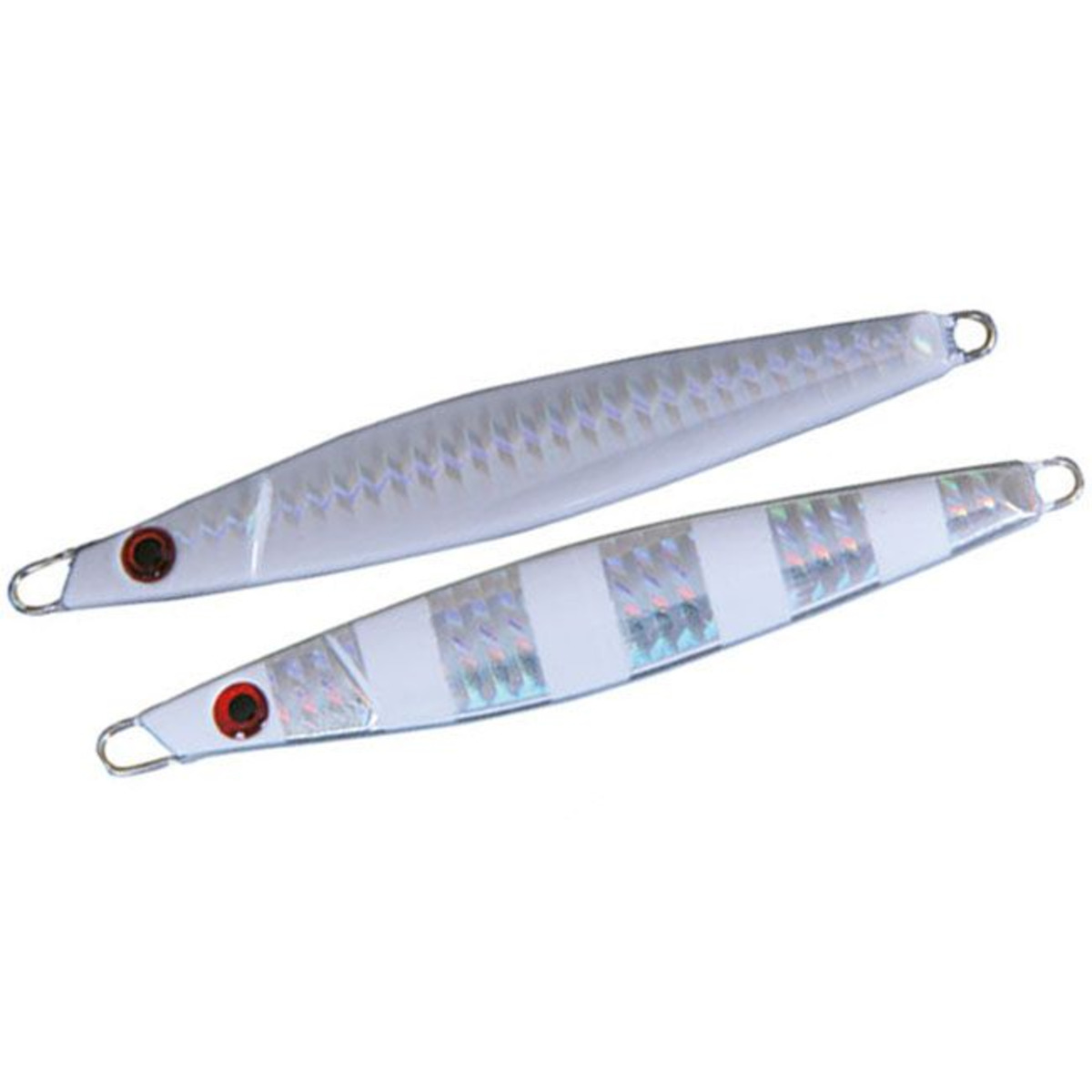 Nomura Sato Single Hook - 10 g - 5.4 cm - Chrome Holo Stripes