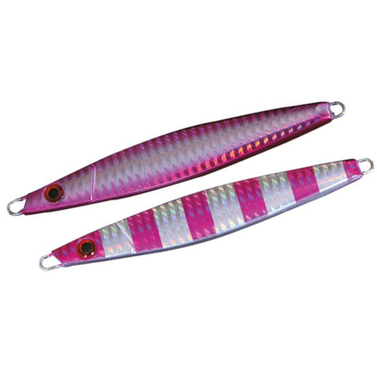 Nomura Sato Single Hook - 10 g - 5.4 cm - Chrome Pink Stripes