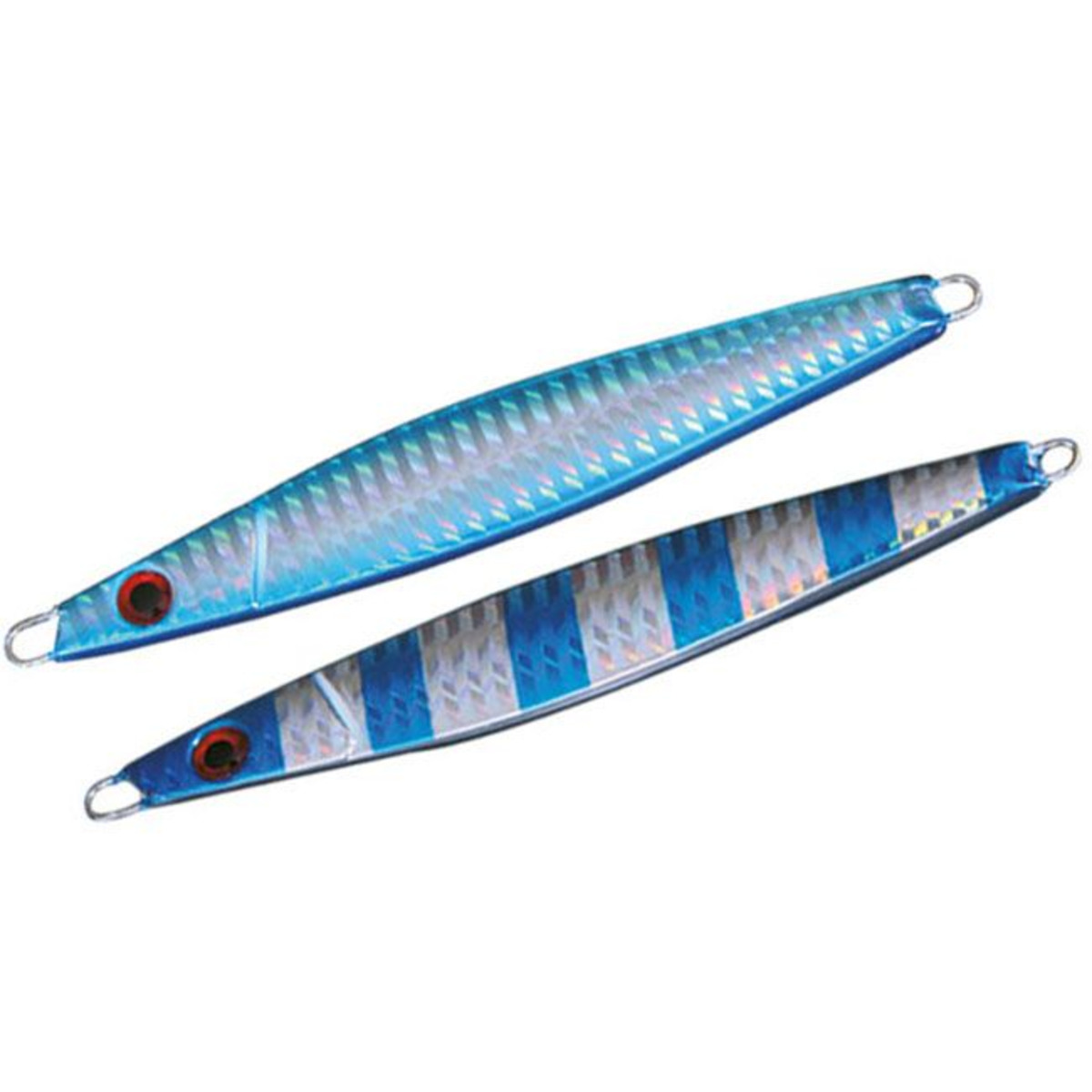 Nomura Sato Single Hook - 10 g - 5.4 cm - Chrome Blue Stripes