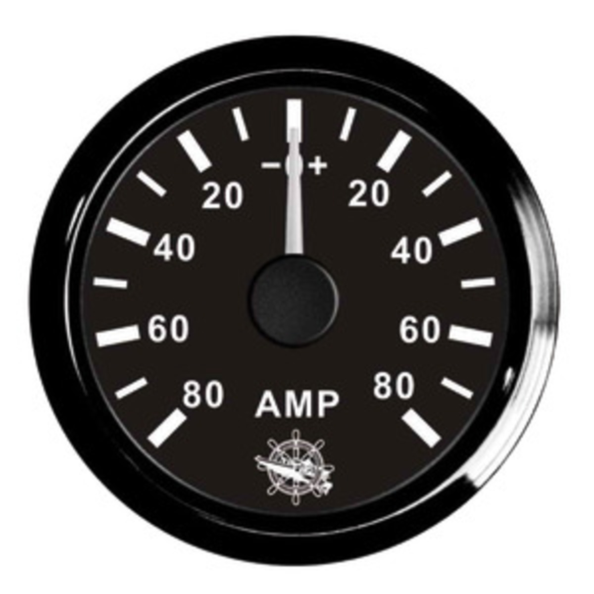 Osculati Ammeter - Ammeter w/shunt 80 A black/black