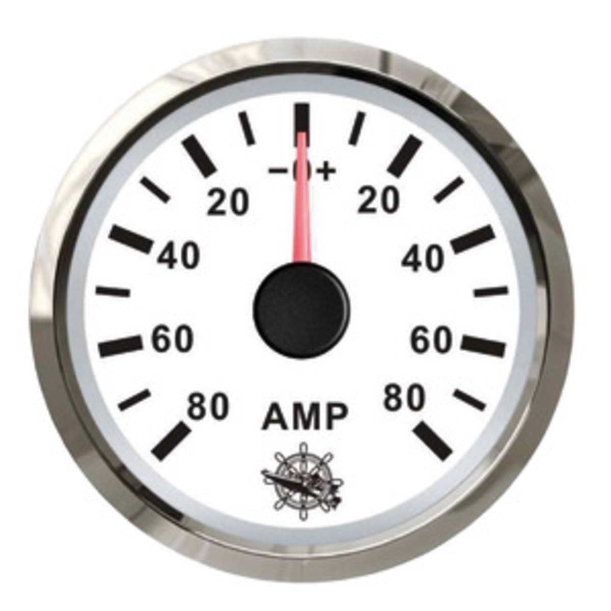 Osculati Ammeter - Ammeter w/shunt 80 A white/glossy