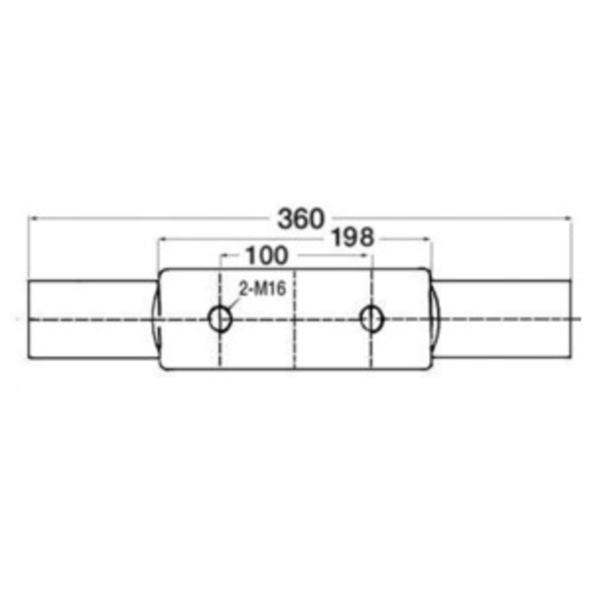 Osculati Nordik Cleat - Nordik cleat mirror-polished AISI316 360 mm