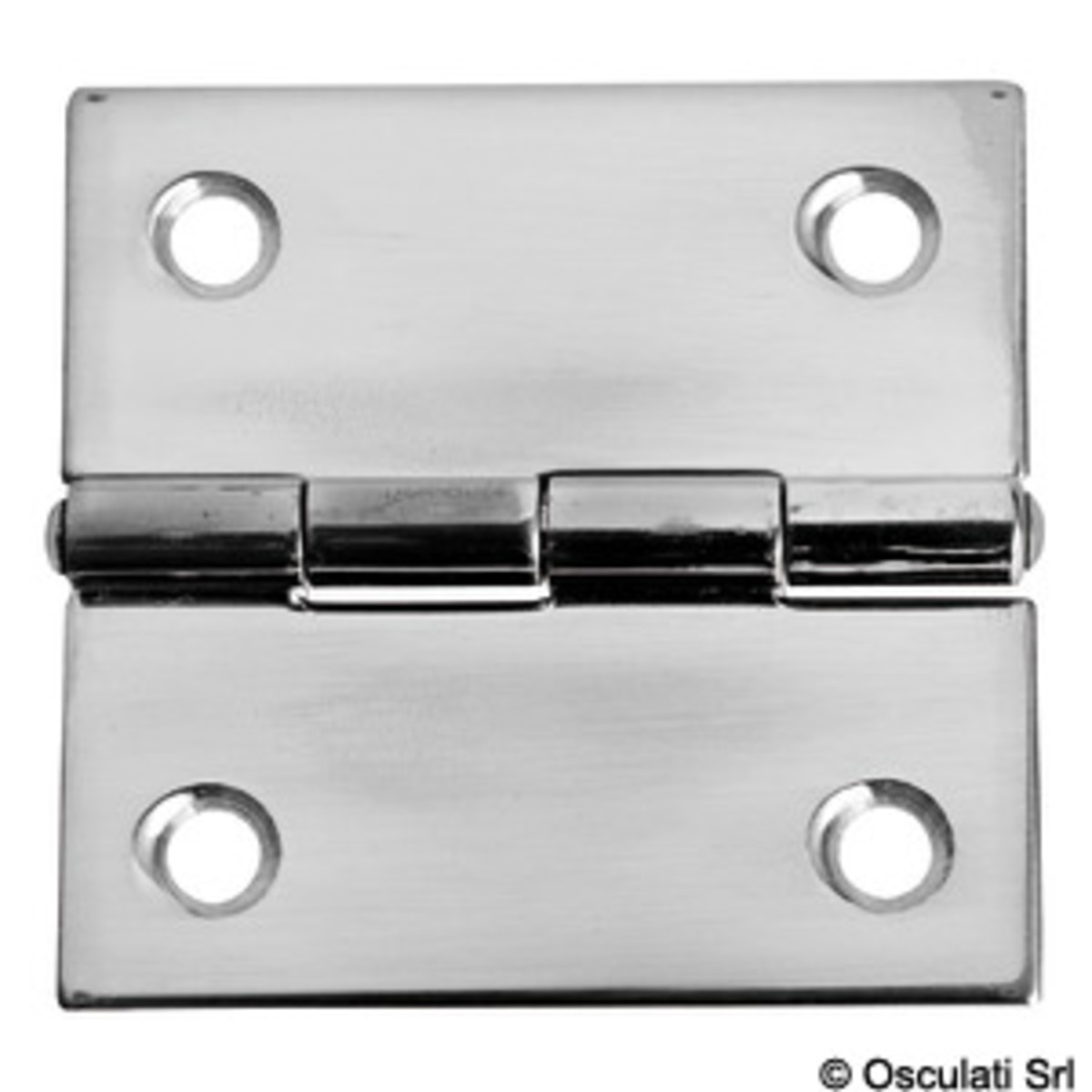 Charnière embrassée 1,3 mm - Cernière inox 51x51 mm