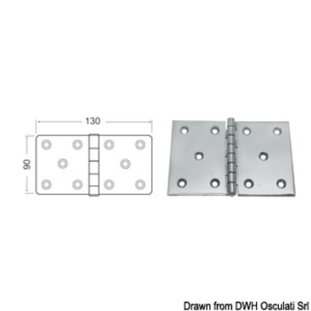 Charnière embrassée 2,5 mm - Fermeture éclair de 2,5 mm