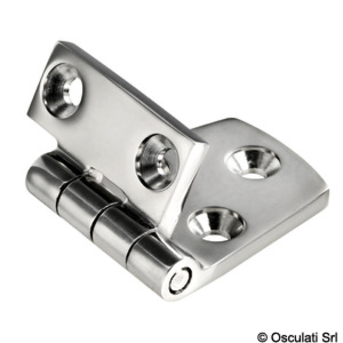 Charnière embrassée 5 mm - Charnière inversée en inox 57x38 mm