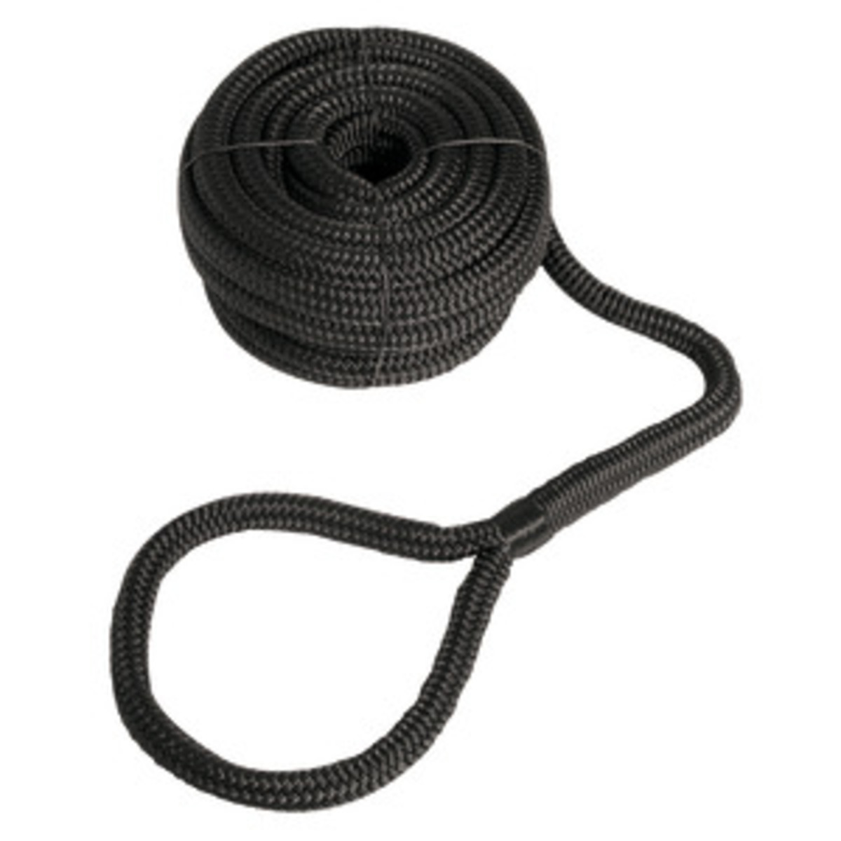 Corde d'amarrage haute ténacité Osculati avec oeil - Corde à œil 24 mm x 15 m noire