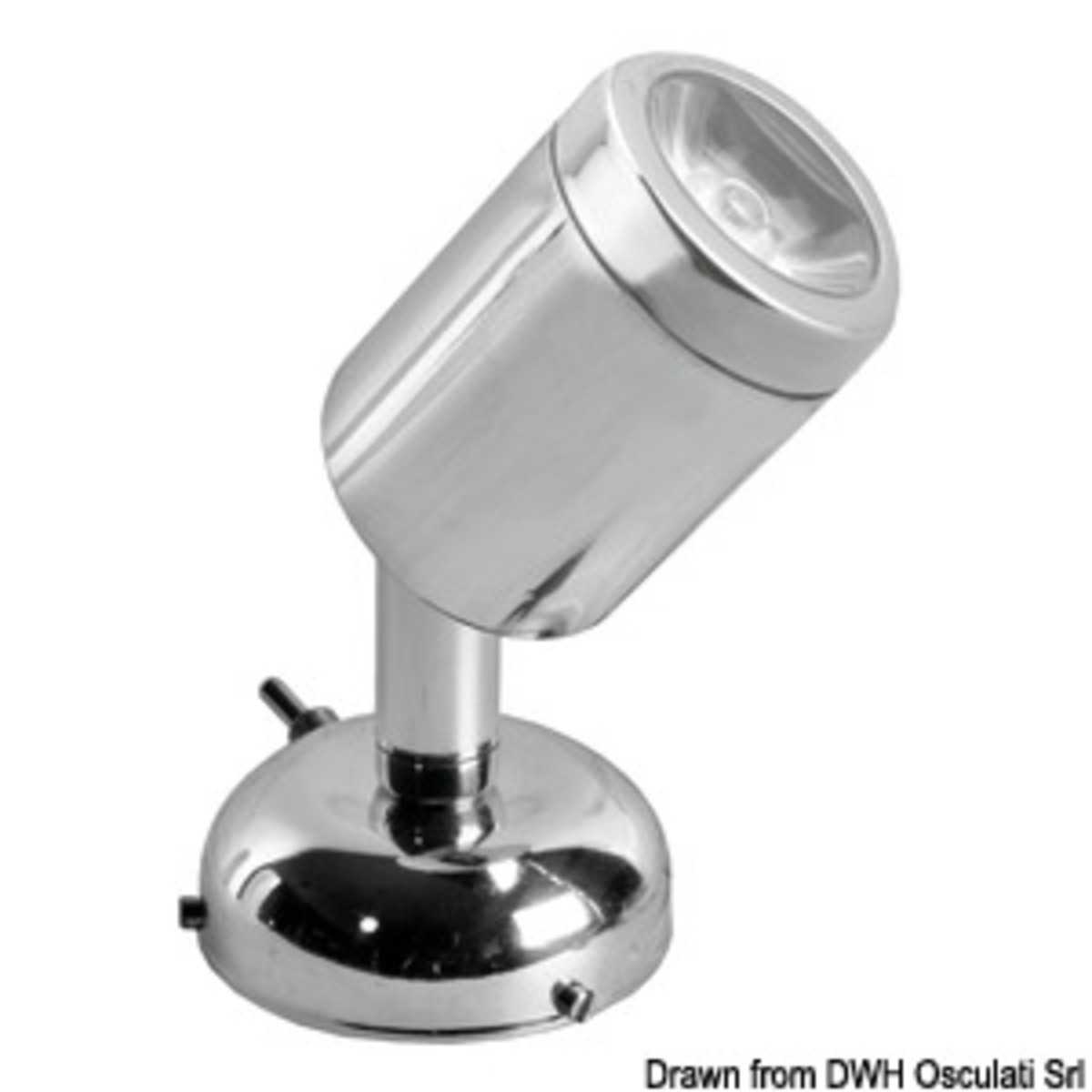 Osculati Led Spotlight - Articulated spotlight polished SS 1 x 3 W HD