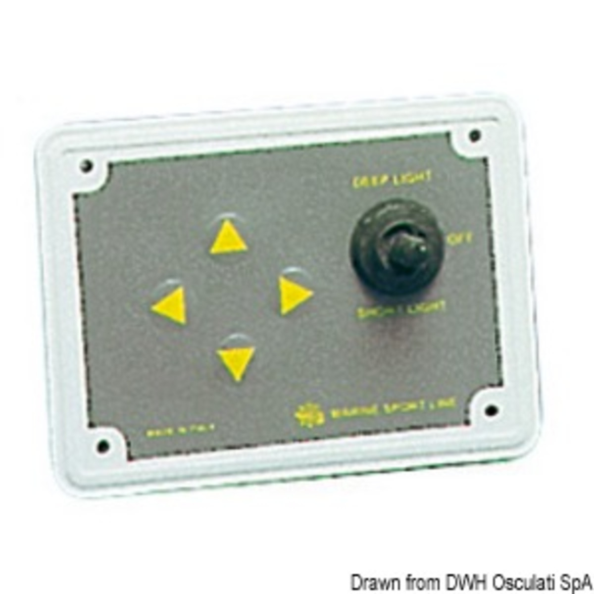 Osculati Mega-xenon Electrically Operated Light With Xenon Light Source - Spare panel for basis 12 V