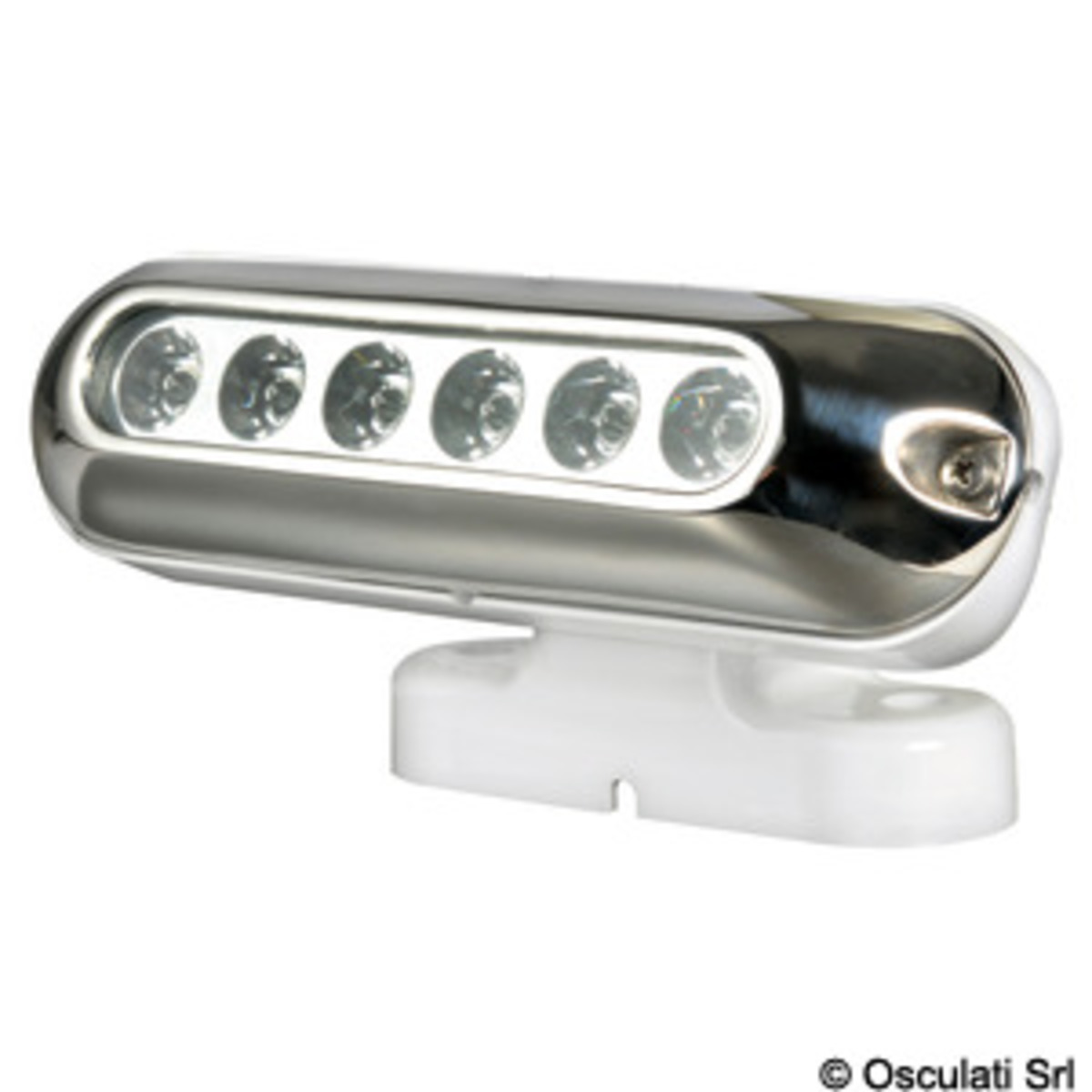 Phare LED Osculati avec support réglable - Spot complet avec 6 LED blanches