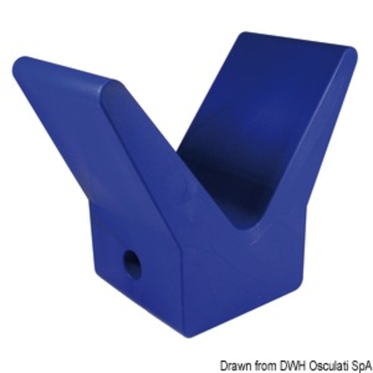 Osculati Bow Stop - Blue rubber bow stop 105 x 67 x 124 mm