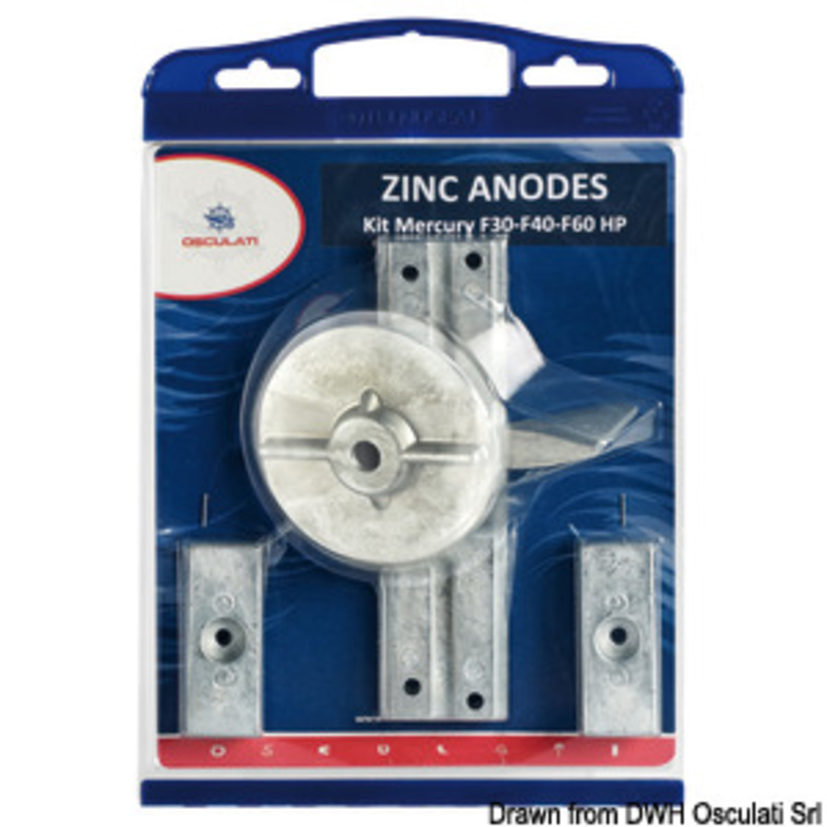 Kissed Anode Kit von Mercury - Verado-Zink-Eloxal-Kit