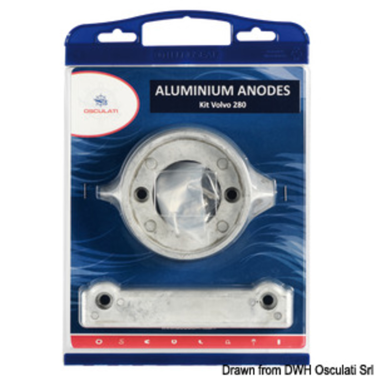 Kit d'anodes Osculati pour moteurs Volvo interchangeables avec les originaux - Kit zinc Volvo 280