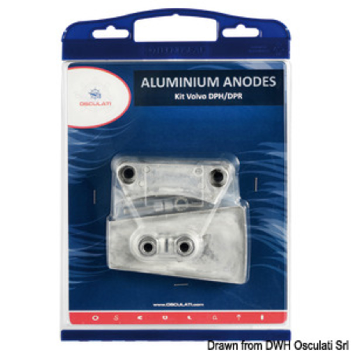 Kit d'anodes Osculati pour moteurs Volvo interchangeables avec les originaux - Kit zinc Volvo DPH