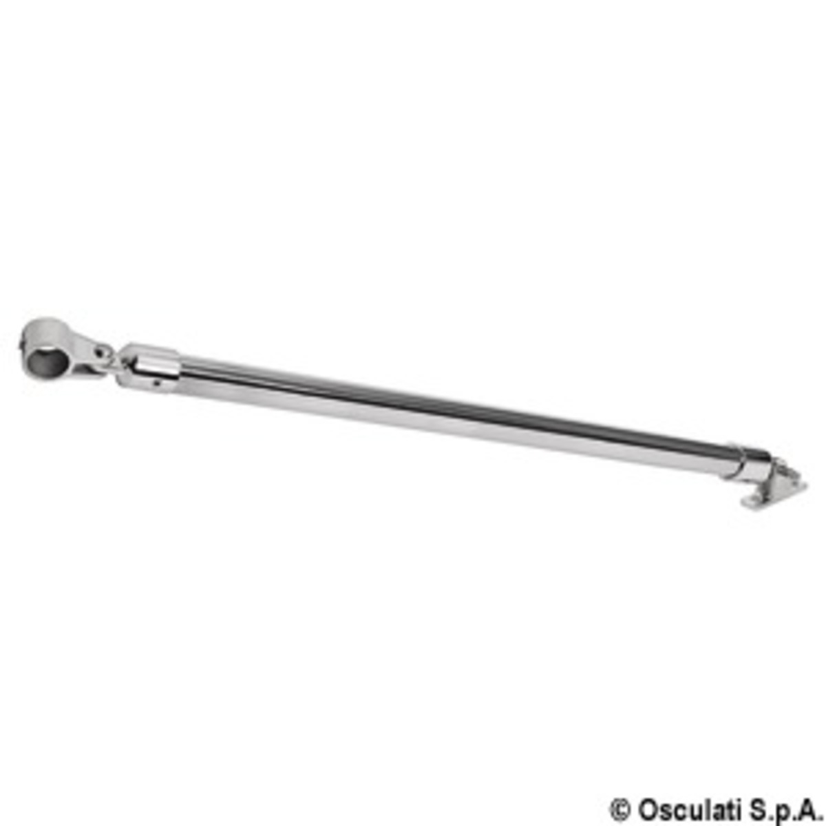 Kit de bras arrière Osculati pour support d'auvent - Kit bras de support inox 22 mm