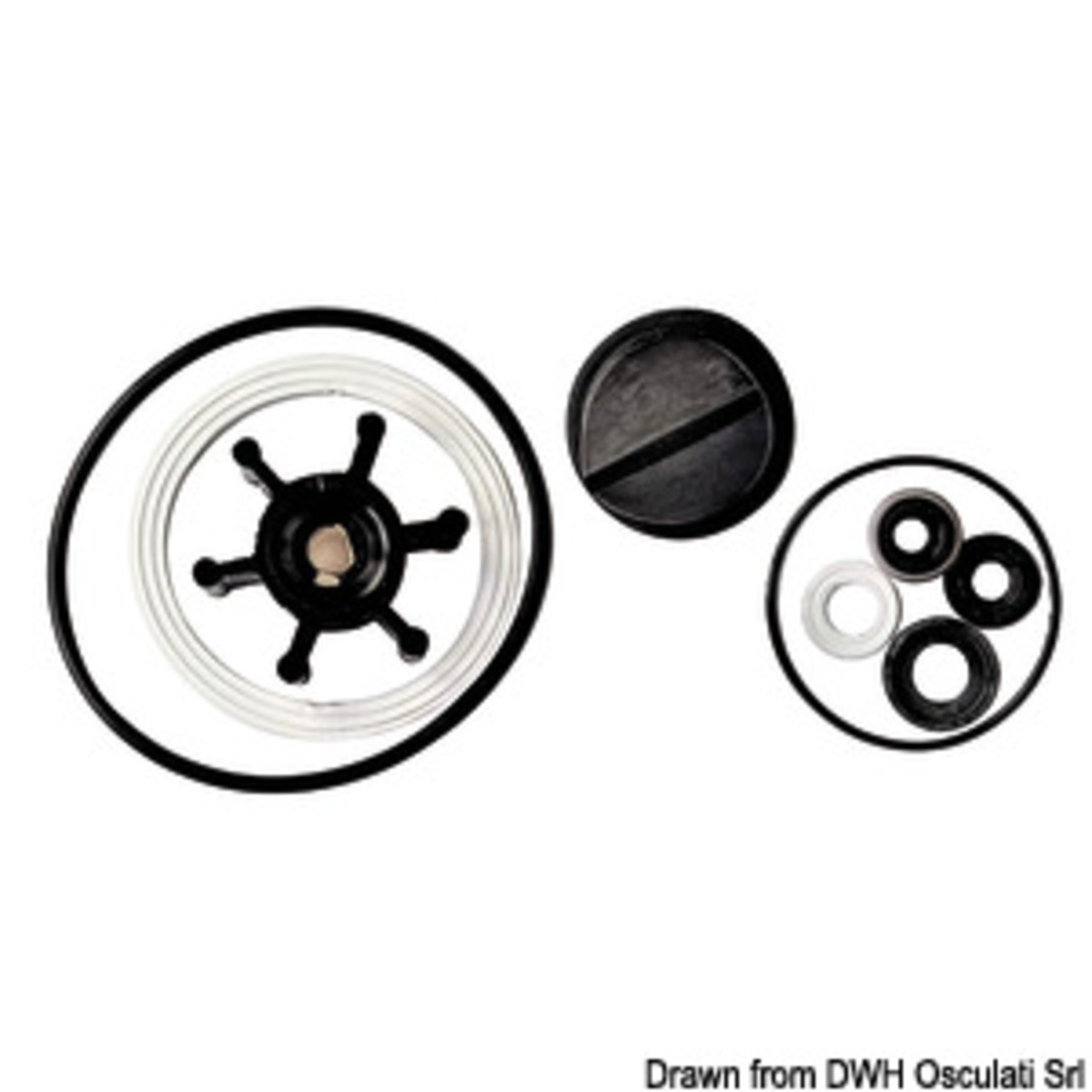 Osculati Gasket Kit And Spare Valves - Gasket, impeller and valves kit