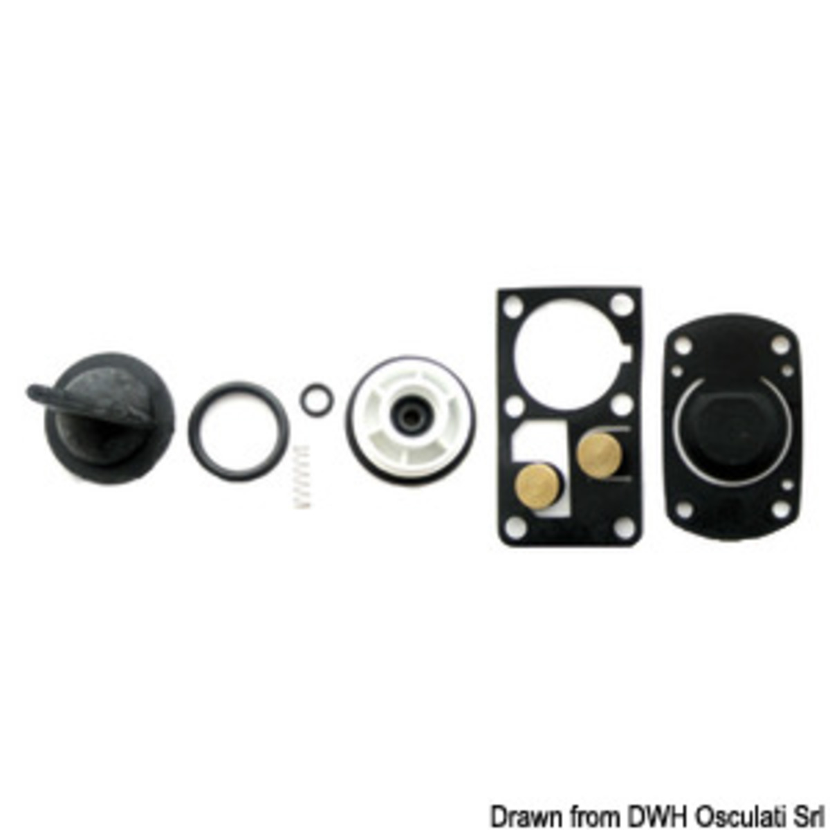 Osculati Gasket Kit And Spare Valves - Gasket kit and spare valves for PAR new toilets