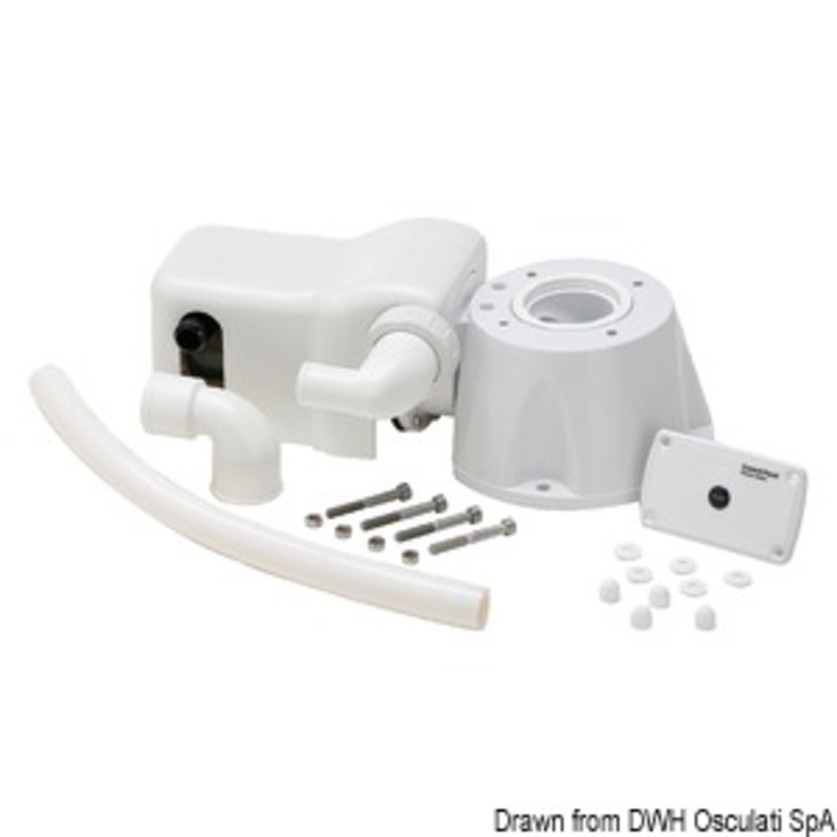 Osculati Toilet Conversion Kitfrom Manual To Electric Operation - Toilet conversion kit Evolution 24 V