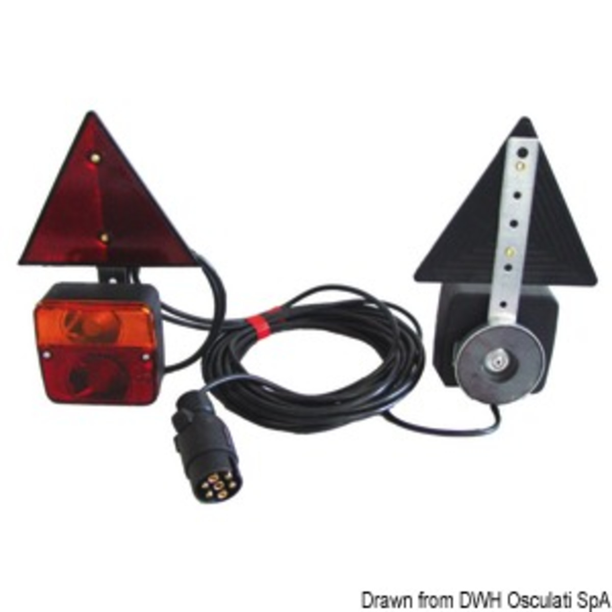 Osculati Rear Light Kit - Rear light kit magnetic mounting + triangles