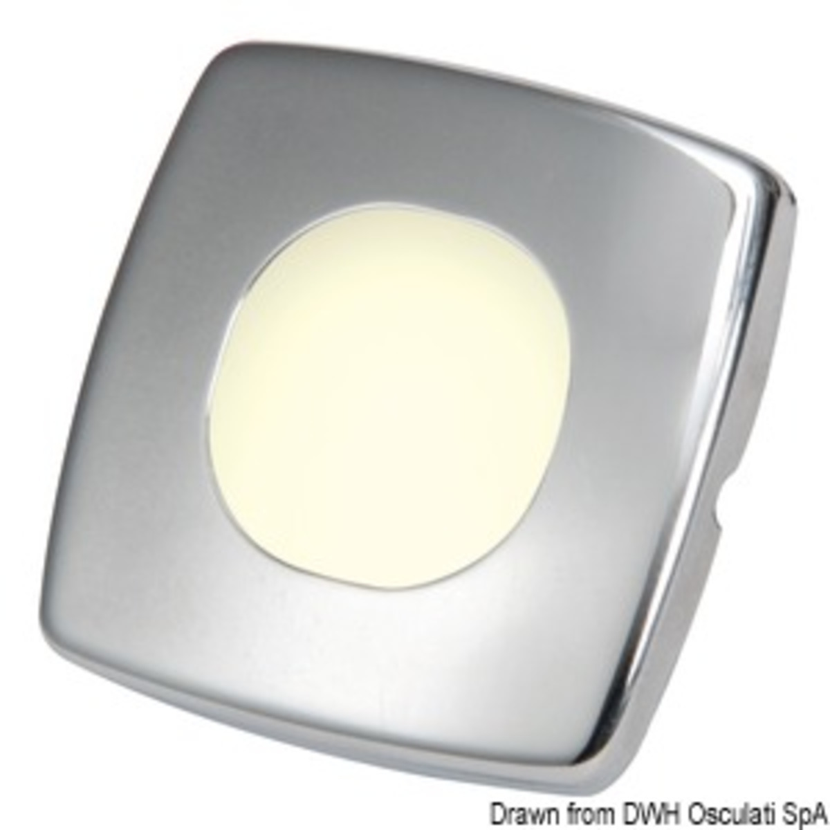 Osculati Led Courtesy Light For Recess Mounting - Frontal Orientation - Constella LED courtesy light 2 LEDs white