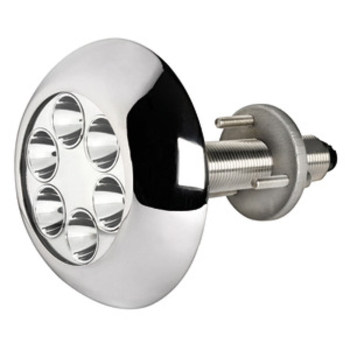 Lampe sous-marine Osculati pour coque/tableau arrière/plate-forme avec goujon - Lampe sous-marine 6 LED blanches, avec plots