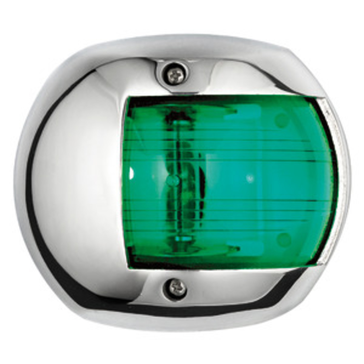 Osculati Classic 12 Navigation Lights Made Of Mirror-polished Aisi316 Stainless Steel - Classic 12 AISI 316/112.5° green navigation light