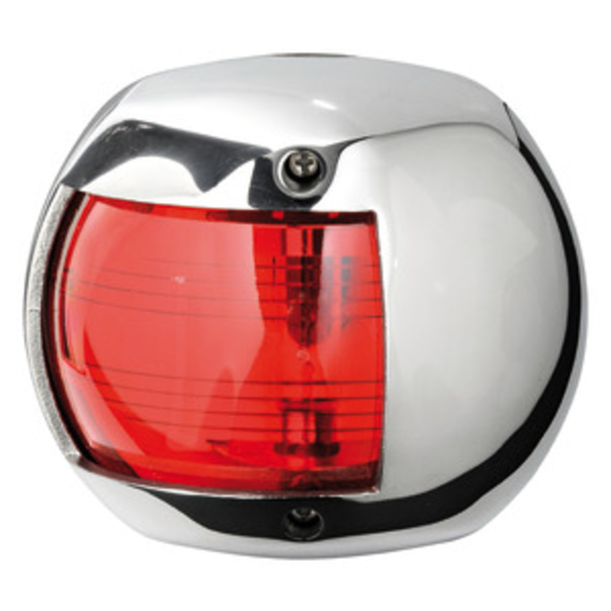 Osculati Classic 12 Navigation Lights Made Of Mirror-polished Aisi316 Stainless Steel - Classic 12 AISI 316/112.5° red navigation light