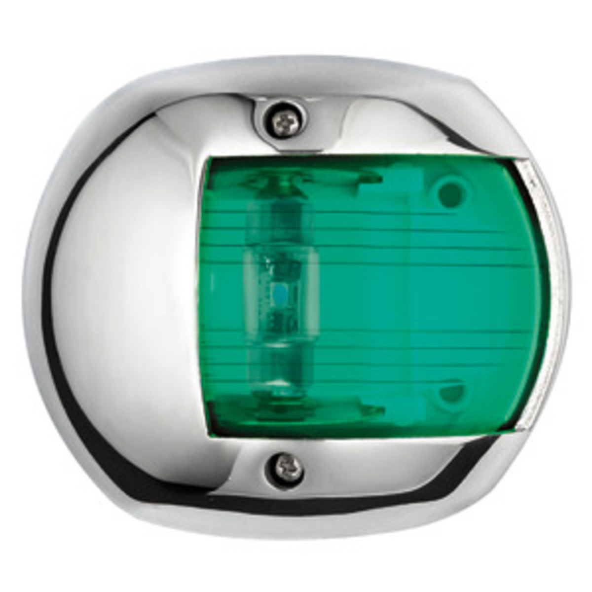 Osculati Compact 12 Led Navigation Lights Made Of Mirror-polished Aisi316 Stainless Steel - Compact 112.5° green led navigation light