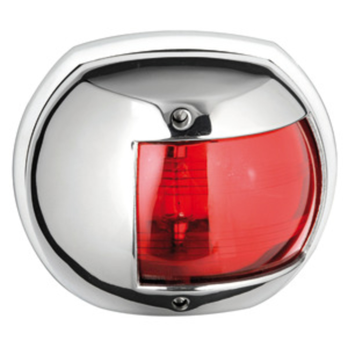 Osculati Lampadaire Maxi 20 En Aisi 316 Poli Miroir - Phare inox Maxi 20 rouge 12 V