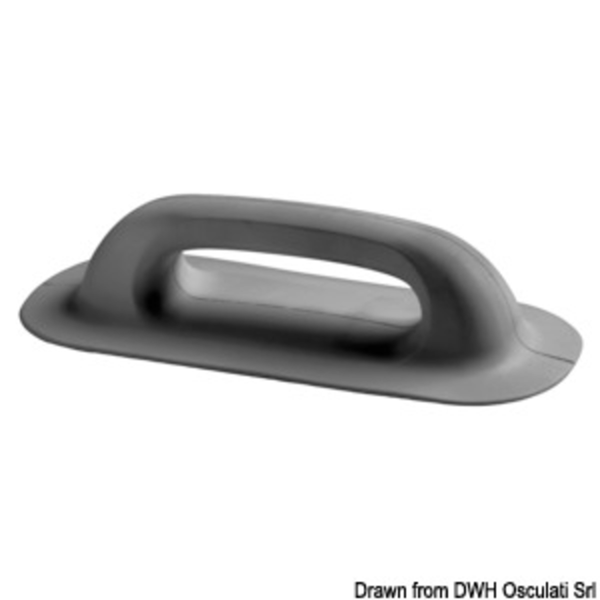 Osculati Epdm Handle For Dinghies - Maniglia/bitta 284x116 mm grigio scuro RAL 7012