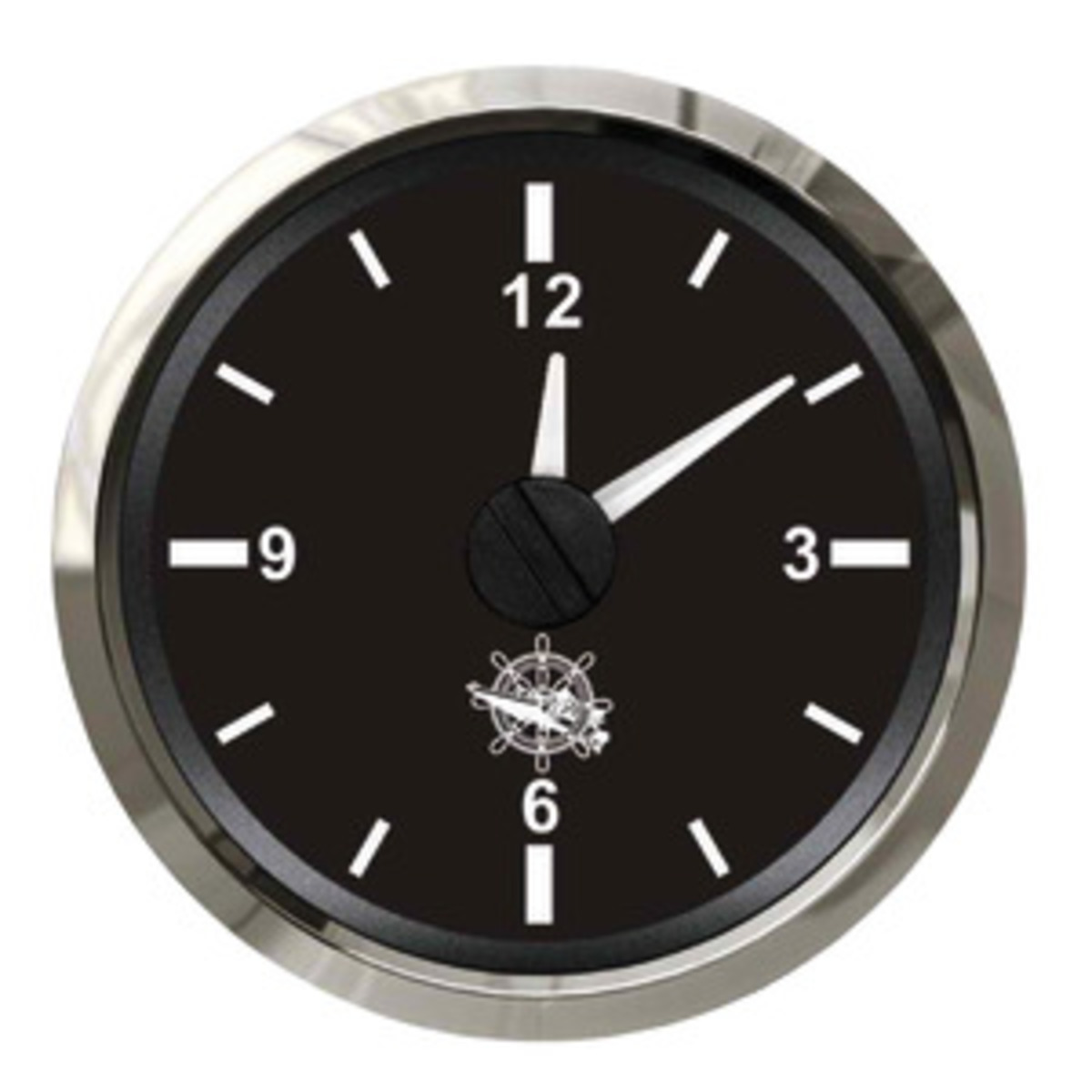 Osculati Quartz Clock - Quartz watch black/glossy