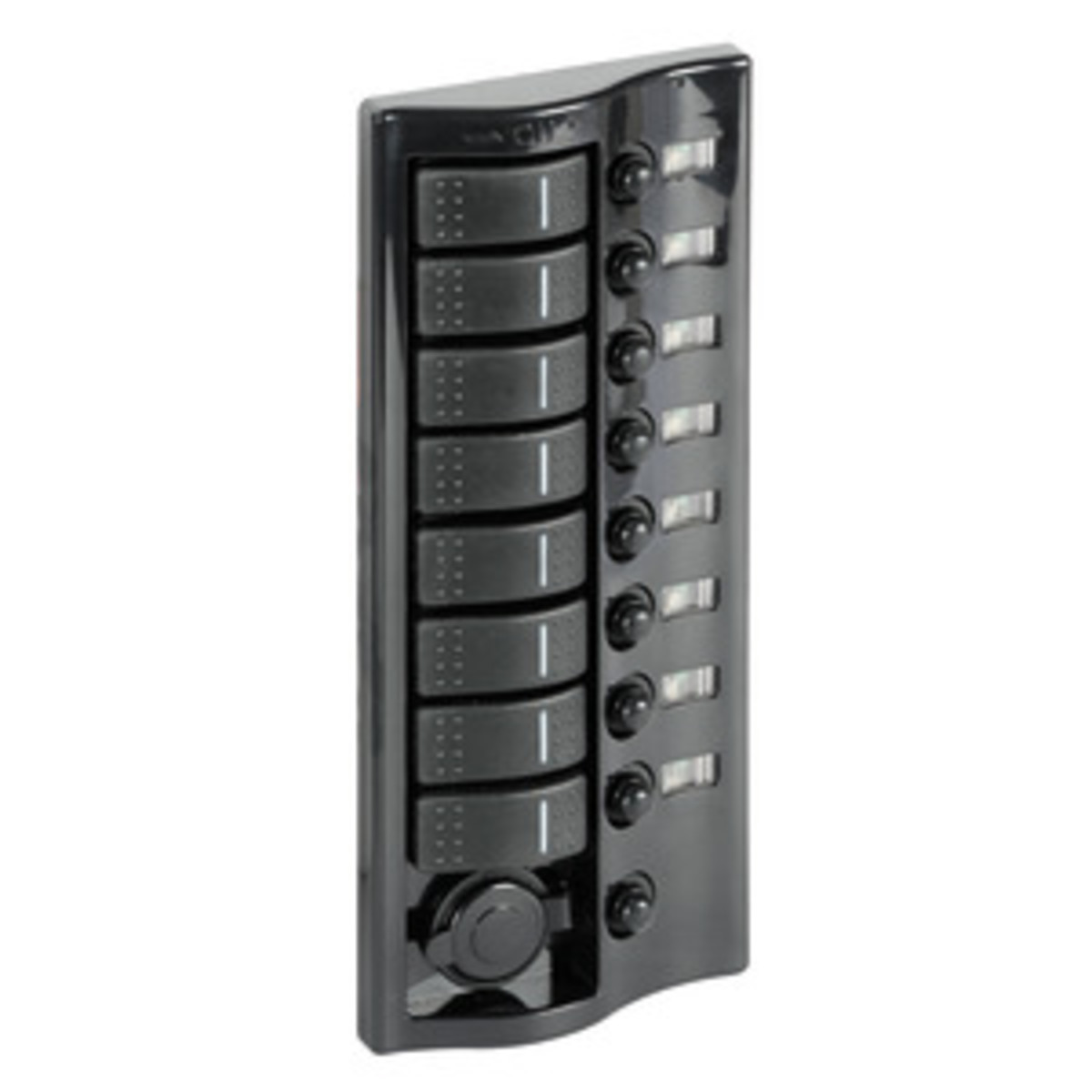 Osculati Electric Control Panel With Flush Rocker Switches - Control panel 9 flush rocker switches pol.graphite