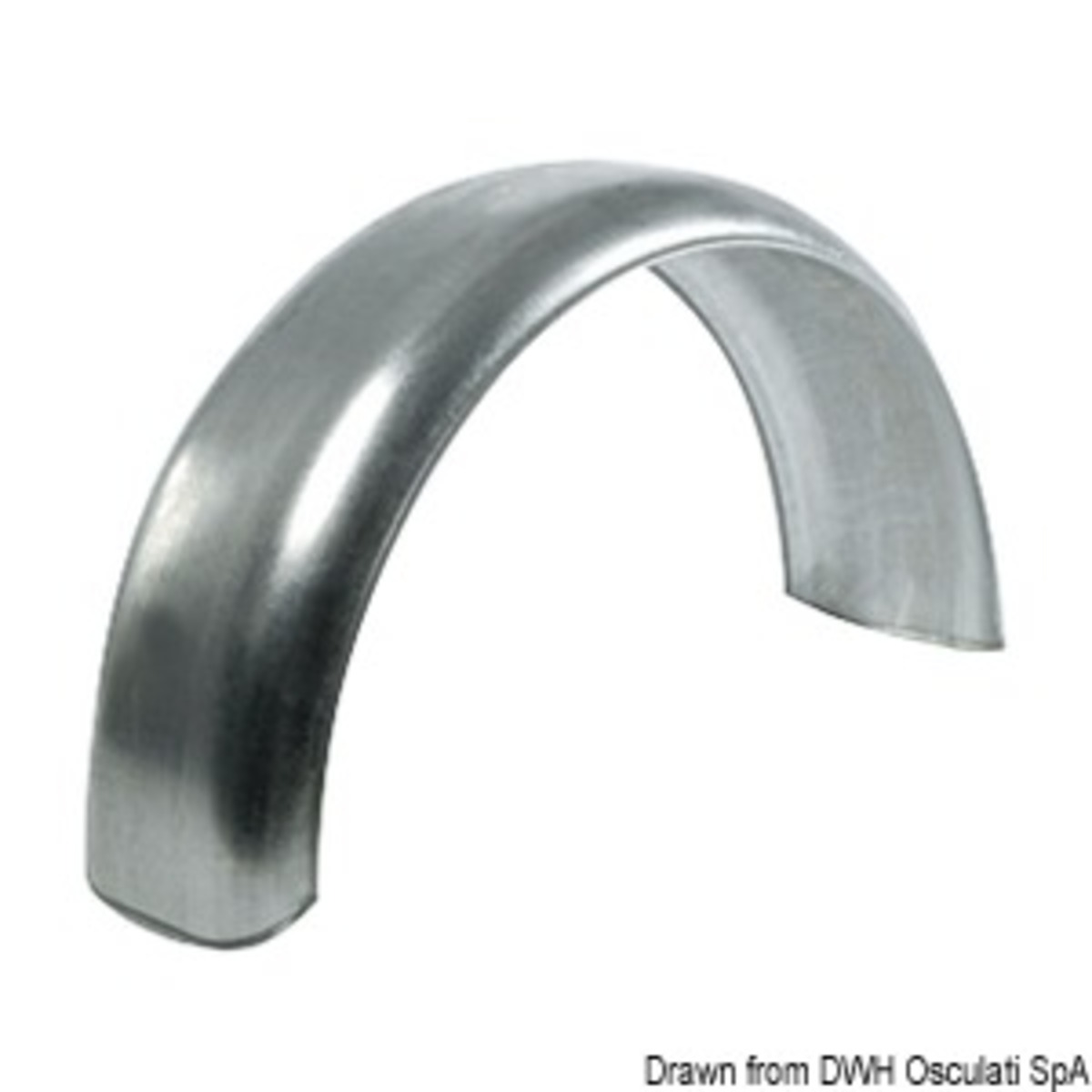 Osculati Mudguard For Boat Trailer Wheels - Galvanized iron mudguard, 13inch /14inch  wheels