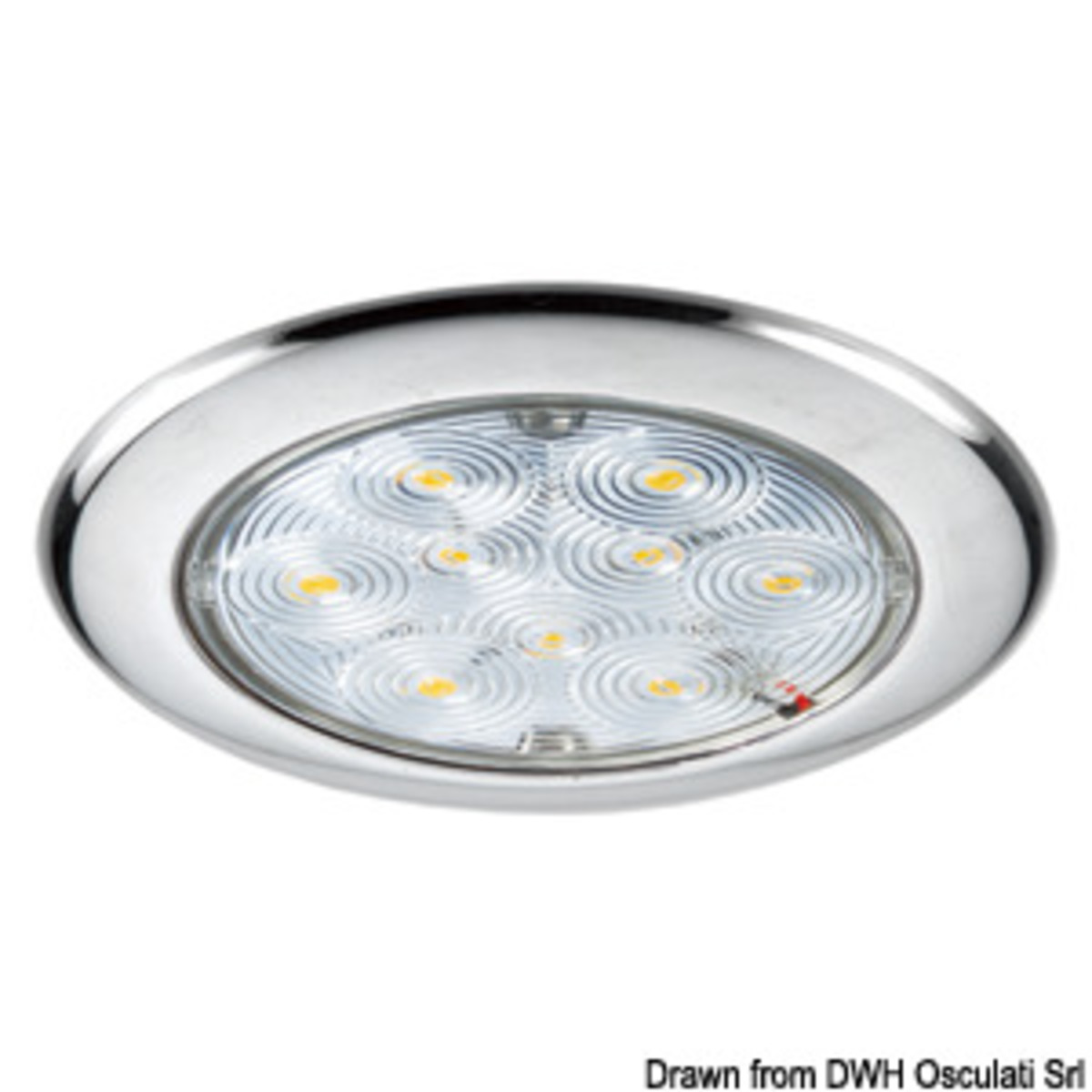 Osculati Led Ceiling Lightrecessless Version - Ceiling light w/ 9 white LEDs