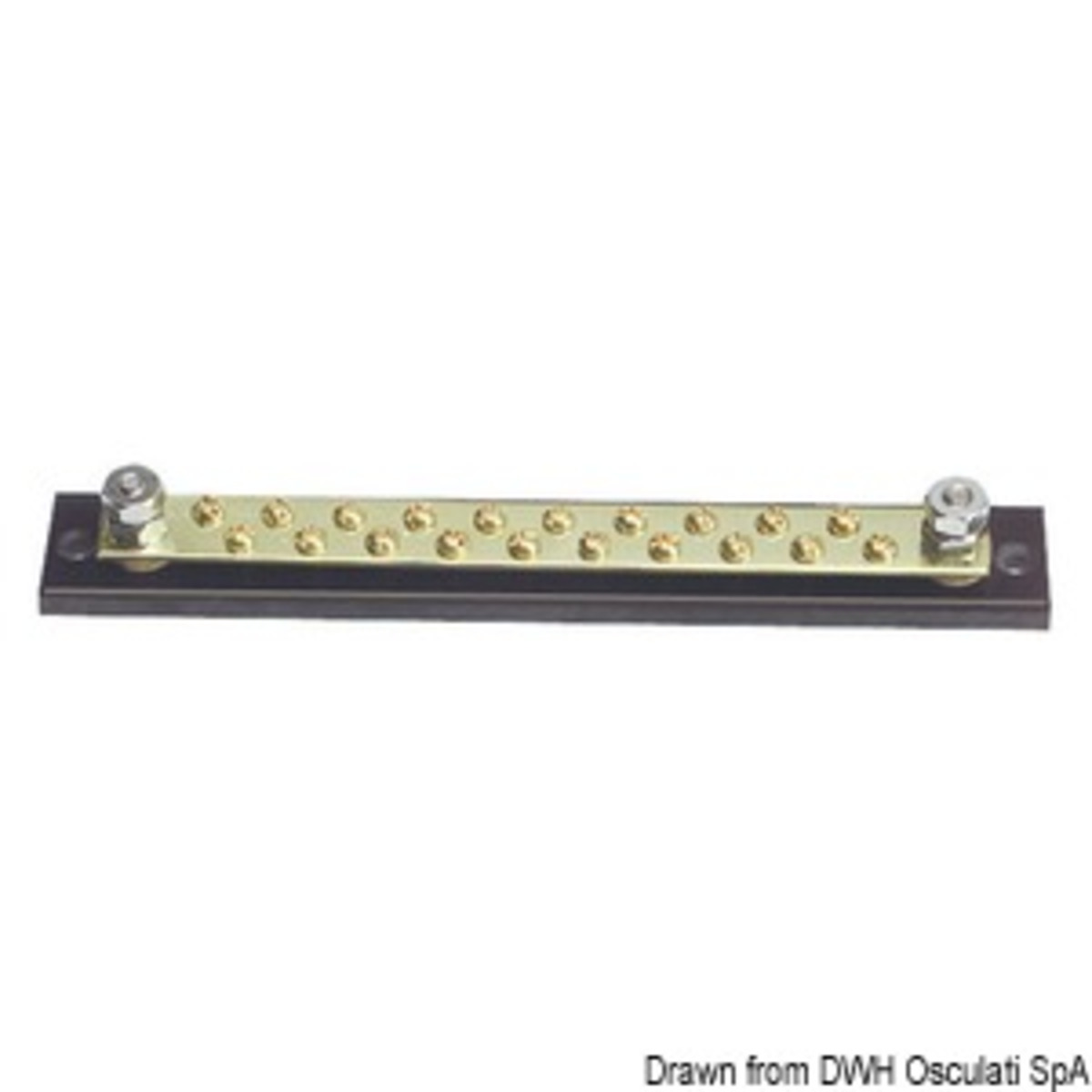 Osculati Bus-bar Electric Terminal Board - Bus-bar electric terminal board 20 x 4 mm